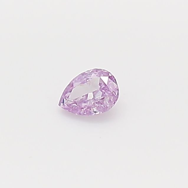 Pear Fancy Intense Pinkish Purple Natural Diamond 0.06ct loose diamond