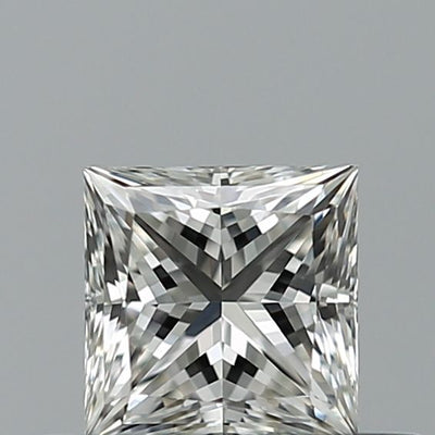 Princess Natural Diamond 0.41ct F IF