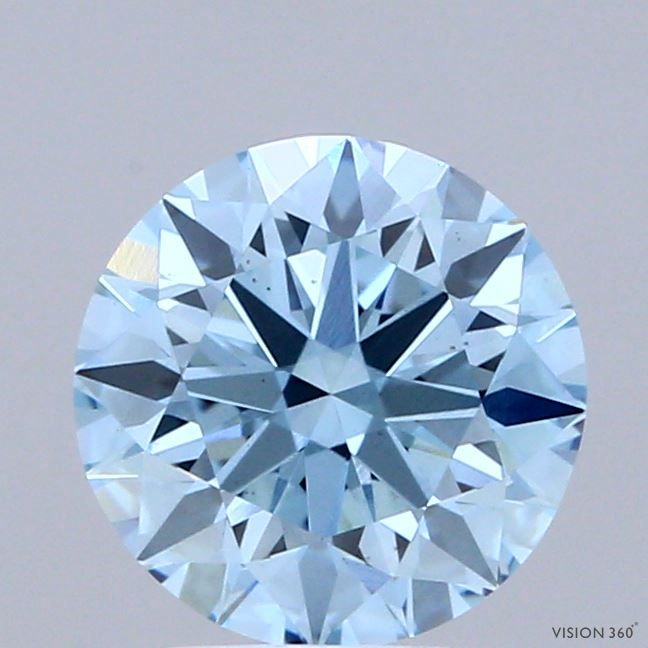 Round Fancy Vivid Blue Lab-grown Diamond 1.8ct VS1 loose diamond