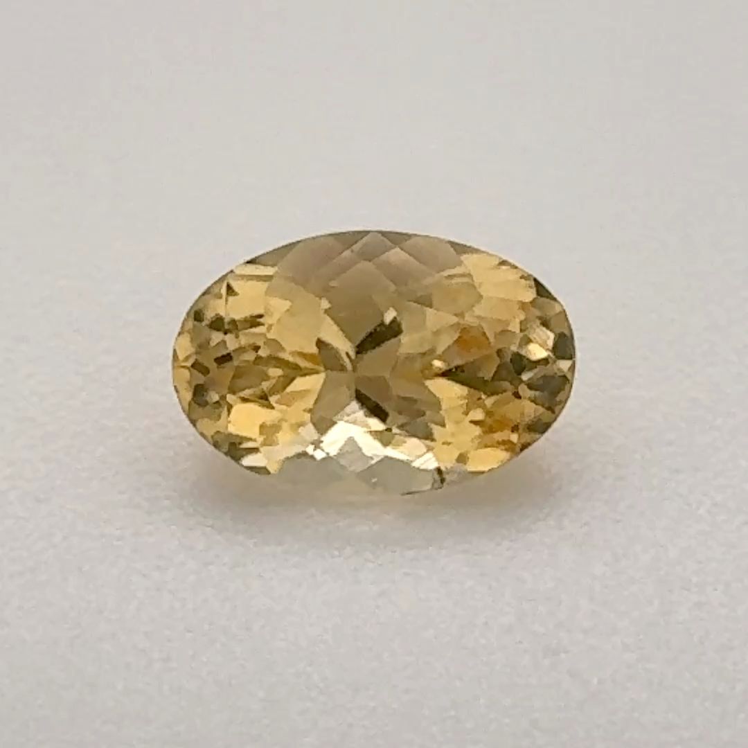 Oval Yellow Topaz 0.55ct loose gemstone