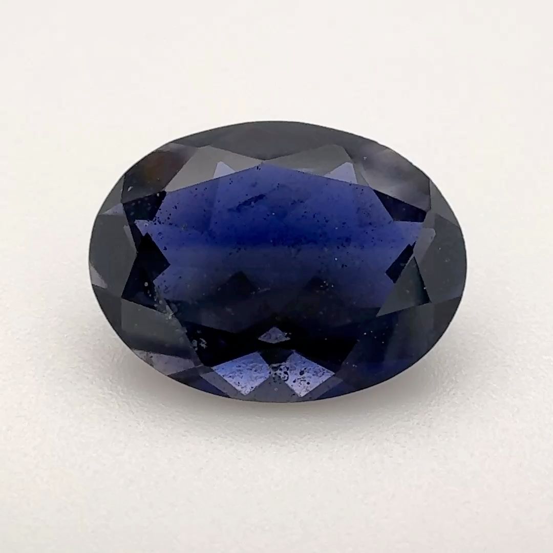 Oval Blue Iolite 3.275ct loose gemstone