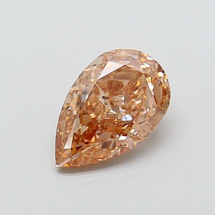 Pear Fancy Light Brown Lab-grown Diamond 2.16ct VVS2 loose diamond