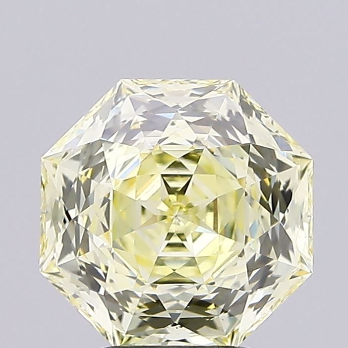 Octagonal Fancy Light Yellow Lab-grown Diamond 3.26ct VS1 loose diamond