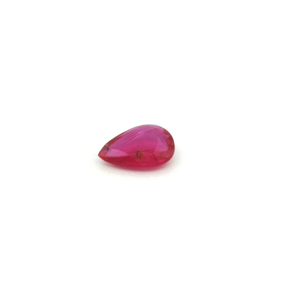 Pear Red Ruby 0.66ct loose gemstone