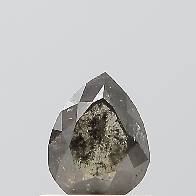 Pear Salt And Pepper Natural Diamond 0.64ct VS2 loose diamond