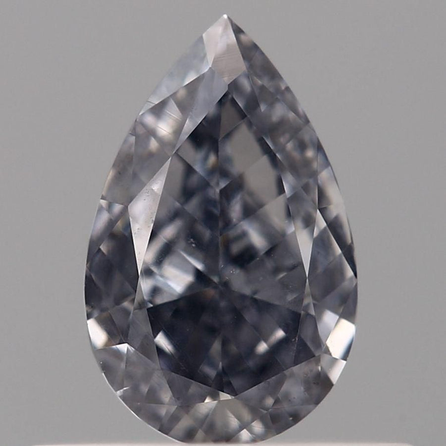 Pear Fancy Gray Violet Natural Diamond 0.37ct VS2 loose diamond