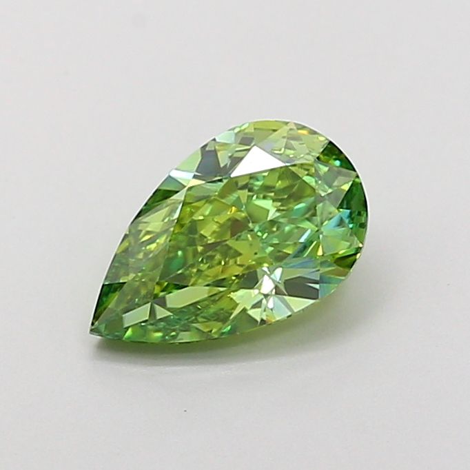 Pear Fancy Vivid Green Lab-grown Diamond 1.01ct VS1 loose diamond