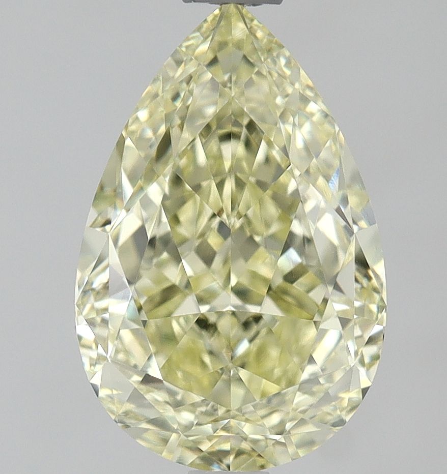 Pear Fancy Light Yellow Natural Diamond 2.01ct VVS1 loose diamond