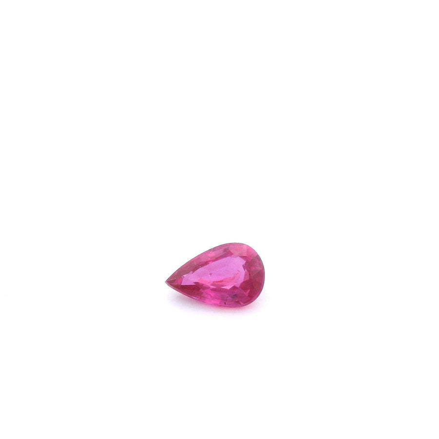 Pear Red Ruby 0.43ct loose gemstone