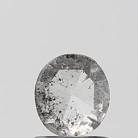 Oval Salt And Pepper Natural Diamond 0.42ct VVS2 loose diamond