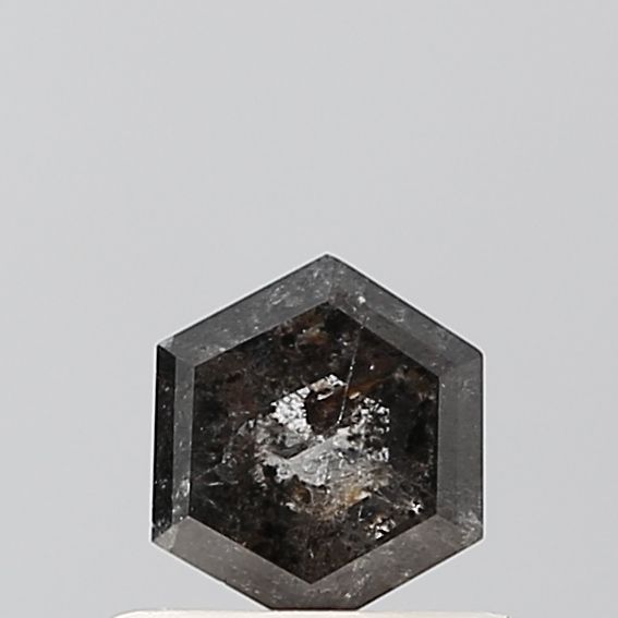 Hexagonal Salt And Pepper Natural Diamond 0.45ct VVS2 loose diamond
