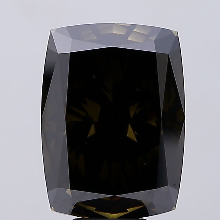 Cushion Fancy Vivid Black Lab-grown Diamond 11.1ct VS2 loose diamond