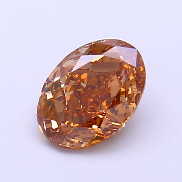 Oval Fancy Light Brown Lab-grown Diamond 1.07ct VVS2 loose diamond