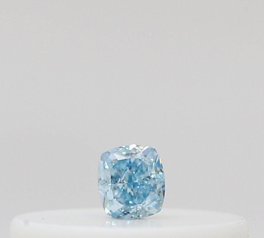 Cushion Fancy Intense Green Blue Natural Diamond 0.03ct loose diamond