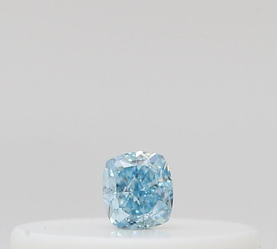 Cushion Fancy Intense Green Blue Natural Diamond 0.03ct loose diamond