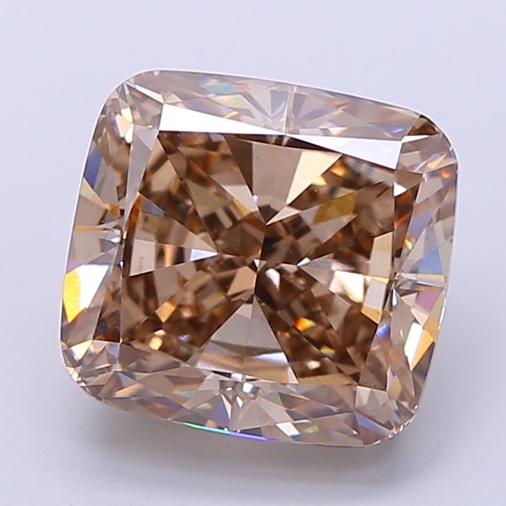 Cushion Fancy Brown Lab-grown Diamond 5.14ct VVS2 loose diamond