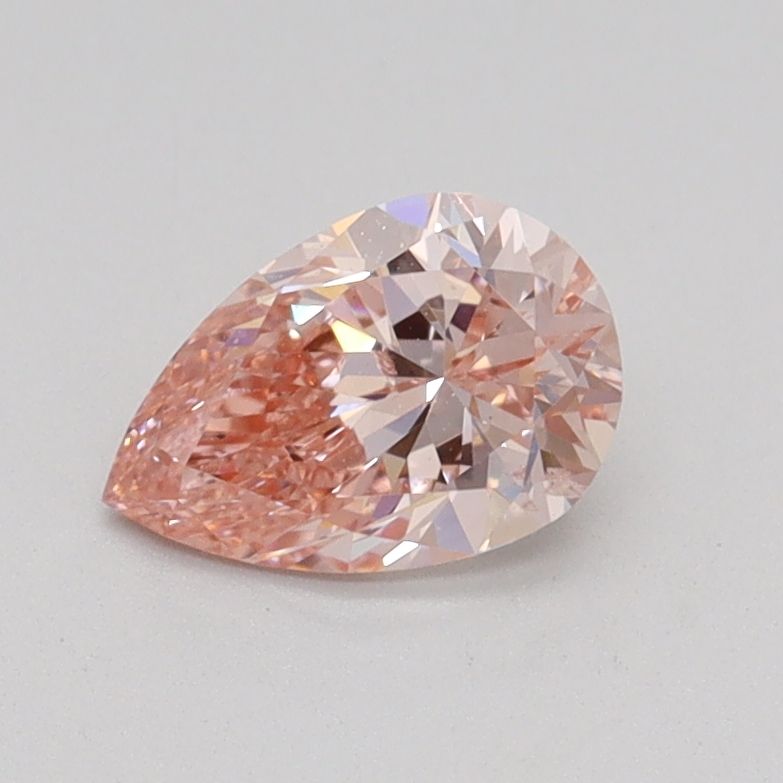 Pear Fancy Intense Pink Lab-grown Diamond 0.7ct SI1 loose diamond
