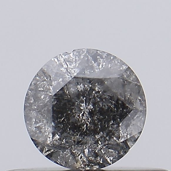 Round Salt And Pepper Natural Diamond 0.29ct I3 loose diamond