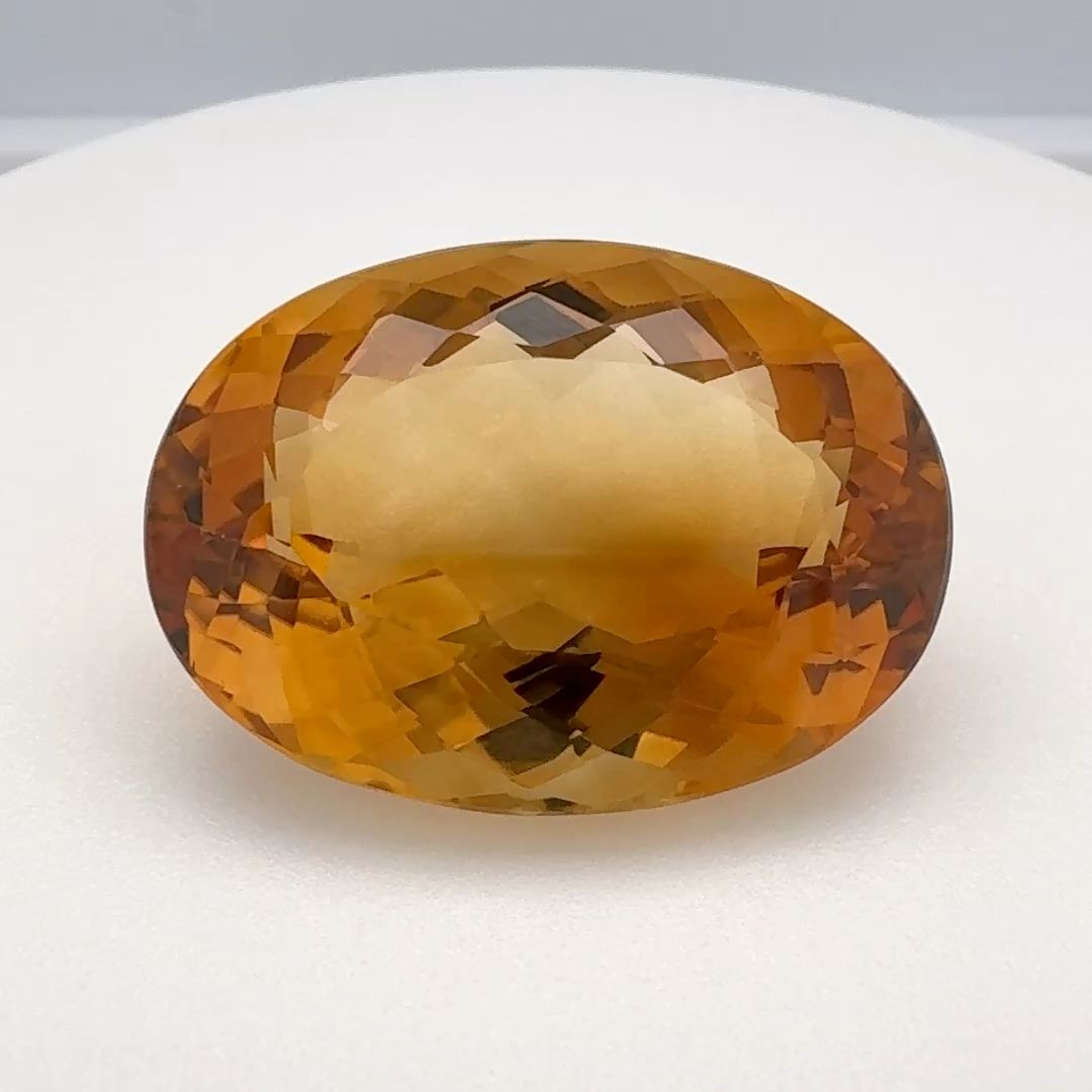 Oval Orange Citrine 21.29ct loose gemstone