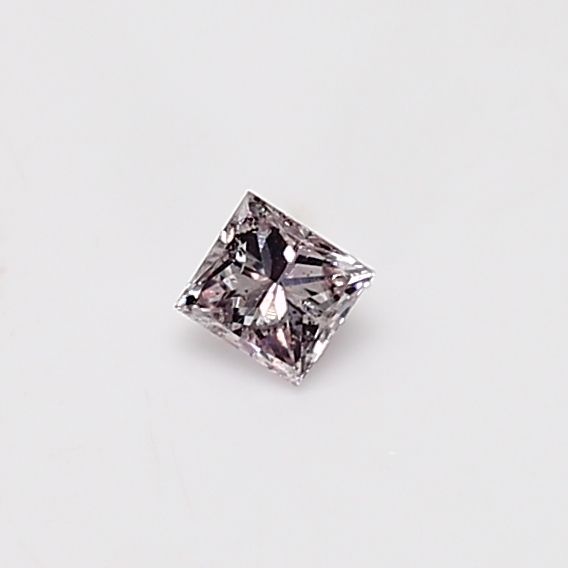 Princess Fancy Purplish Pink Natural Diamond 0.14ct loose diamond