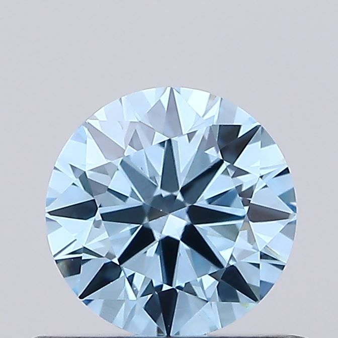 Round Fancy Vivid Blue Lab-grown Diamond 0.55ct VS1 loose diamond