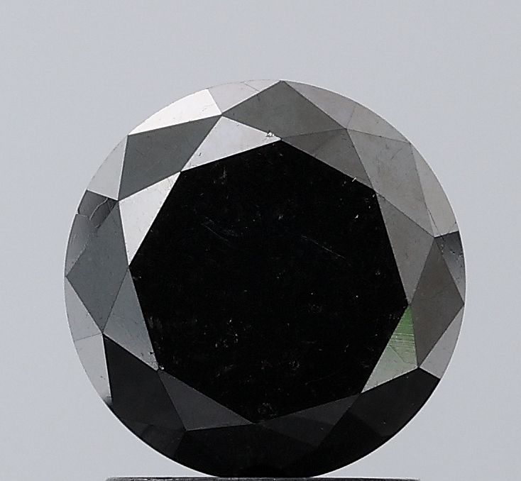 Round Black Natural Diamond 1.73ct VS1 loose diamond