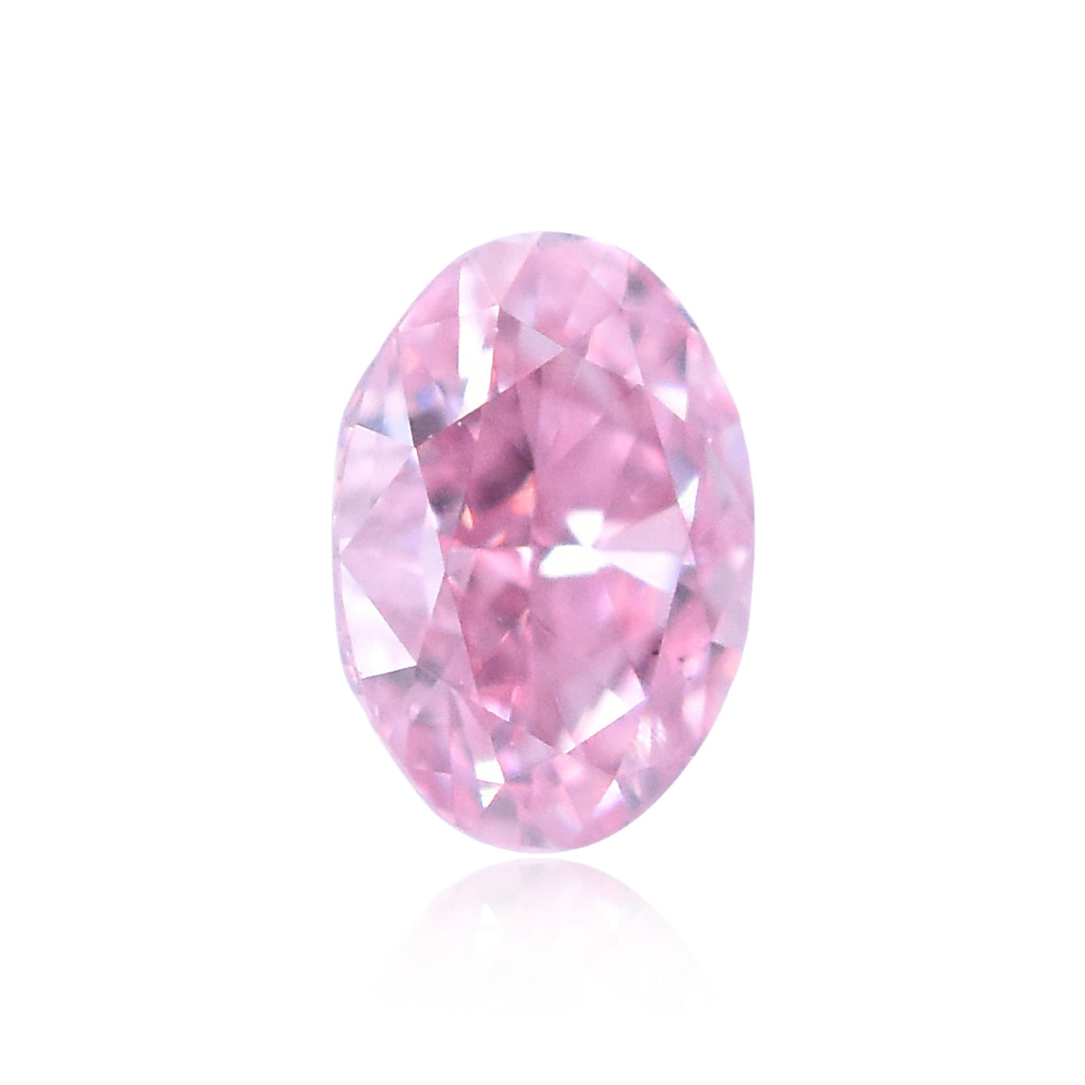 Oval Fancy Intense Purplish Pink Natural Diamond 0.12ct loose diamond