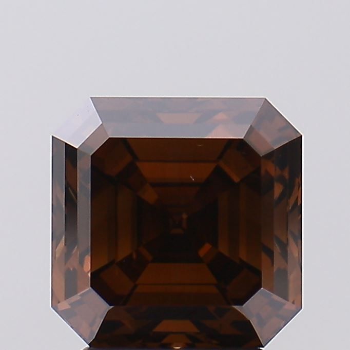 Asscher Fancy Deep Brown Lab-grown Diamond 3.23ct VS1 loose diamond
