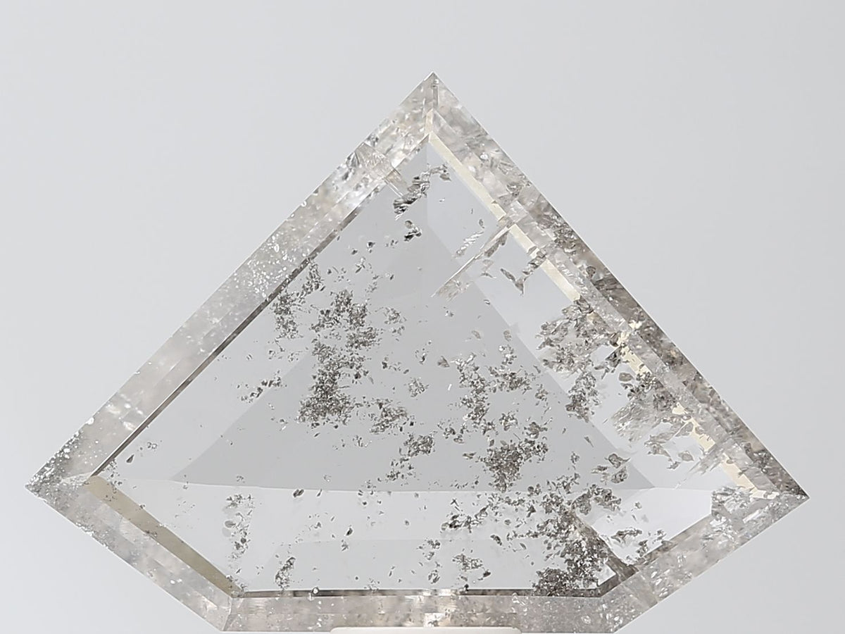 Shield Salt And Pepper Lab-grown Diamond 6.44ct I2 loose diamond