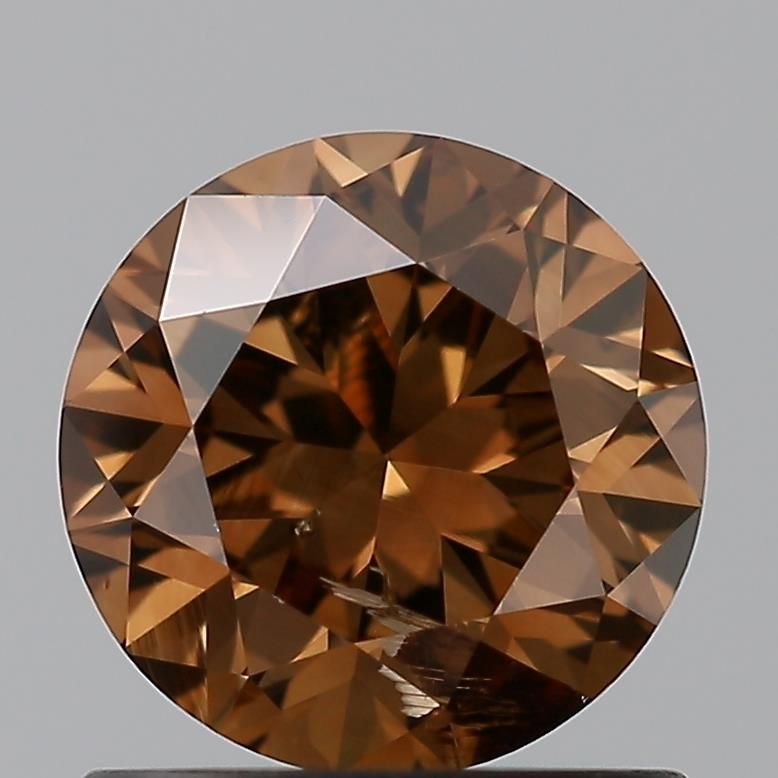 Round Brown Natural Diamond 0.83ct SI2 loose diamond