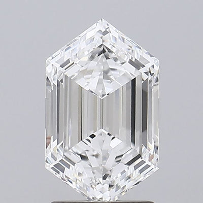 Hexagonal Lab-Grown Diamond 2.09ct E VVS1