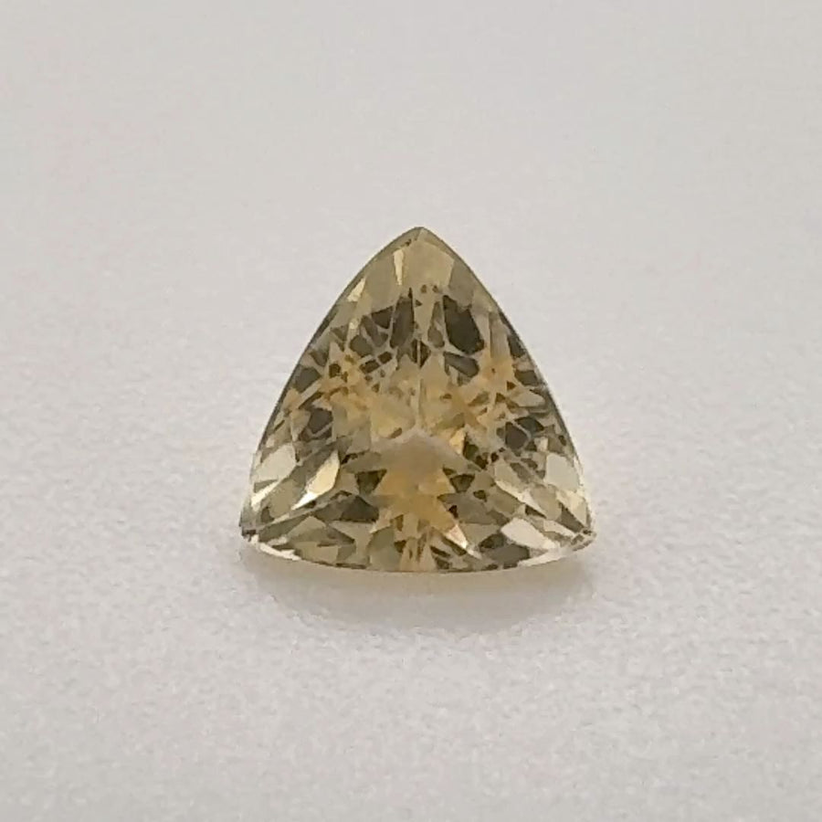Trilliant Yellow Topaz 0.53ct loose gemstone