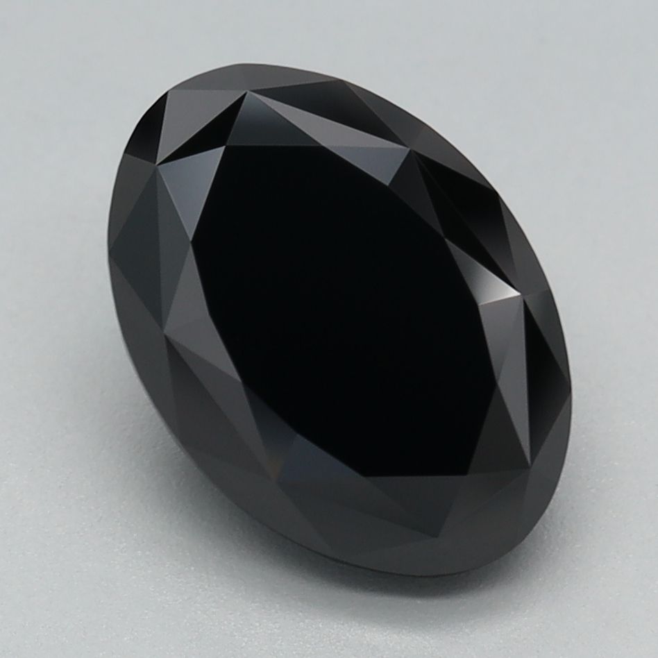 Oval Fancy Black Lab-grown Diamond 2.53ct loose diamond