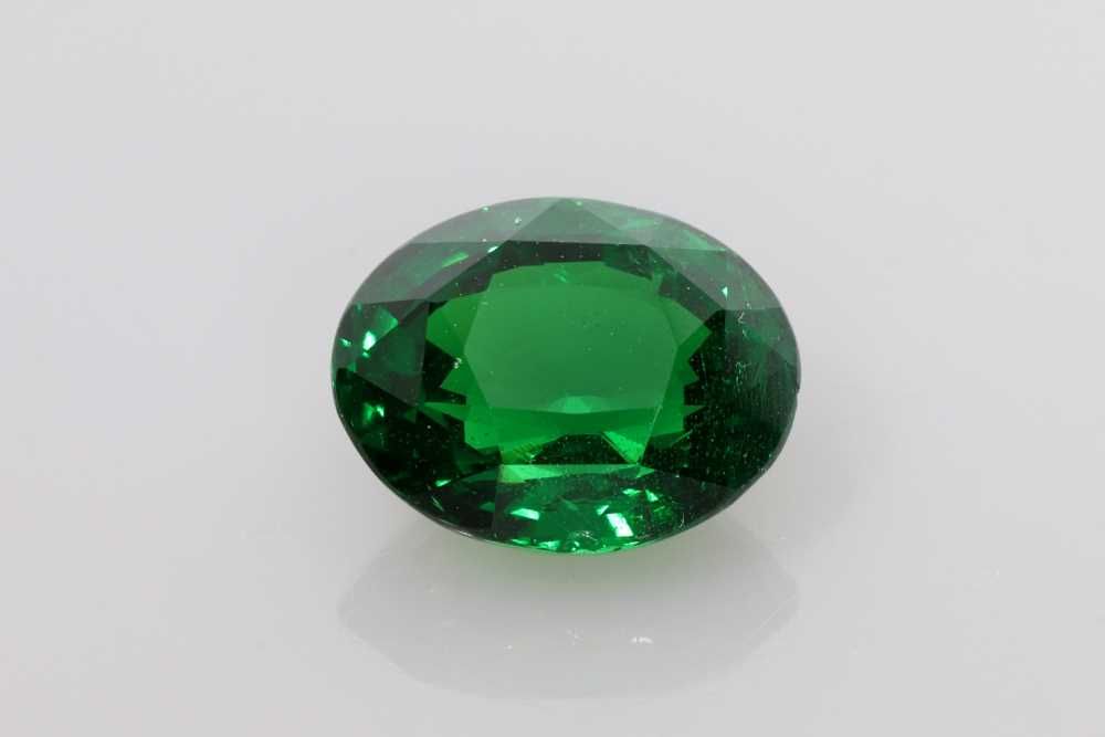Oval Green Garnet 3.53ct loose gemstone