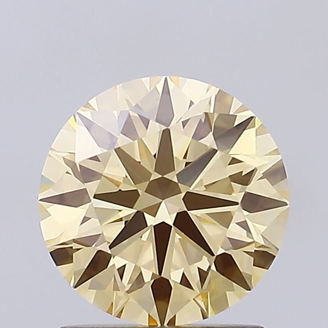 Round Fancy Yellow Lab-grown Diamond 1.52ct VVS2 loose diamond