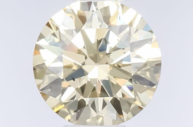 Round Fancy Yellow Brown Natural Diamond 0.45ct loose diamond
