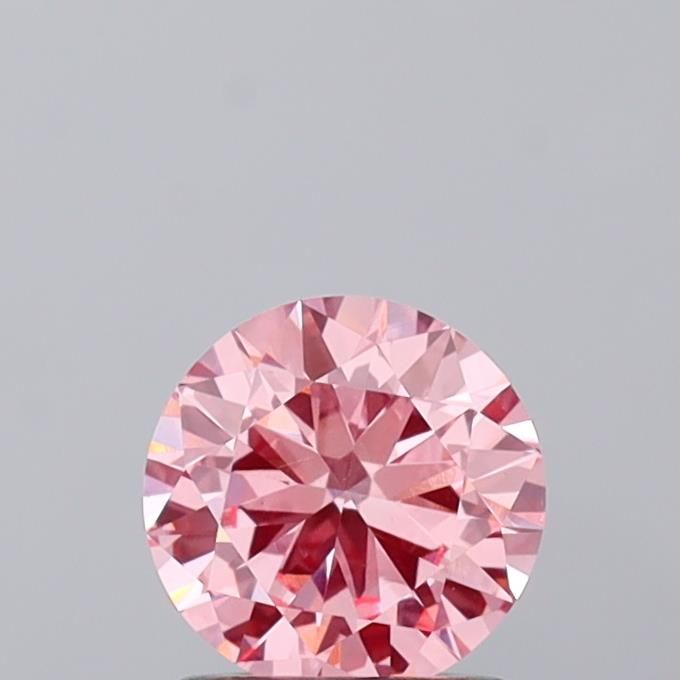 Round Fancy Intense Pink Lab-grown Diamond 0.95ct VS1 loose diamond