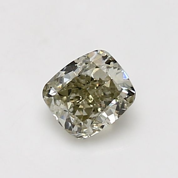 Cushion Fancy Grayish Yellowish Green Natural Diamond 0.77ct SI1 loose diamond