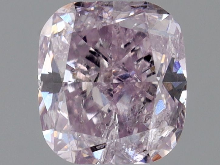 Cushion Fancy Pink Purple Natural Diamond 0.31ct I2 loose diamond