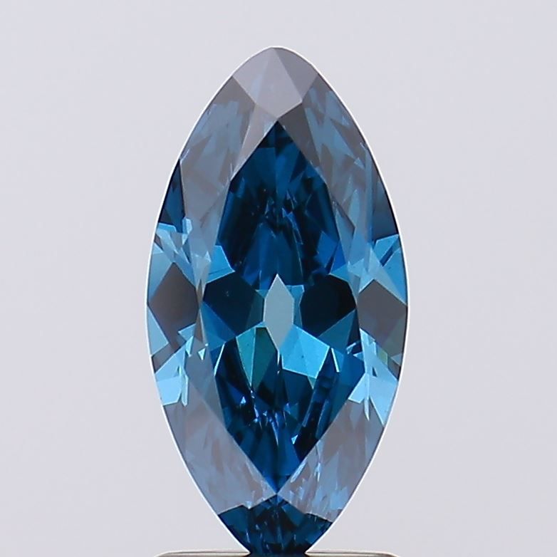European Cut Fancy Vivid Blue Lab-grown Diamond 1.35ct VS2 loose diamond