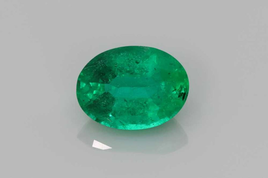 Oval Green Emerald 1.27ct loose gemstone