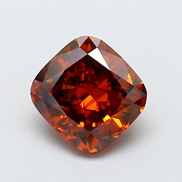 Cushion Fancy Deep Orange Lab-grown Diamond 1.22ct VS1 loose diamond