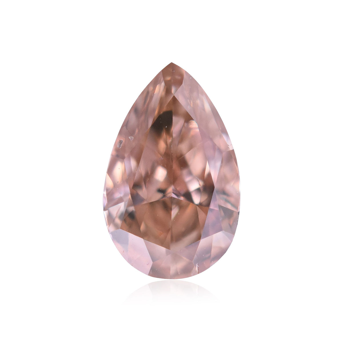 Pear Fancy Brown Pink Natural Diamond 0.33ct SI1 loose diamond