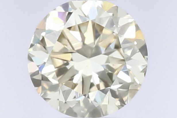 Round Fancy Light Yellow Brown Yellow Natural Diamond 0.52ct loose diamond