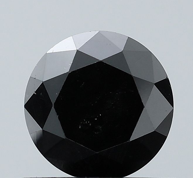 Round Black Natural Diamond 0.94ct VVS2 loose diamond