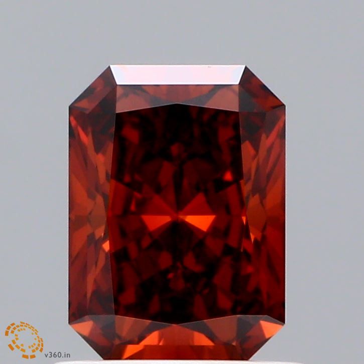 Radiant Fancy Deep Orange Lab-grown Diamond 1.01ct VS1 loose diamond