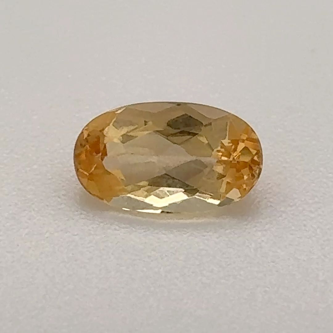 Oval Yellow Topaz 0.67ct loose gemstone