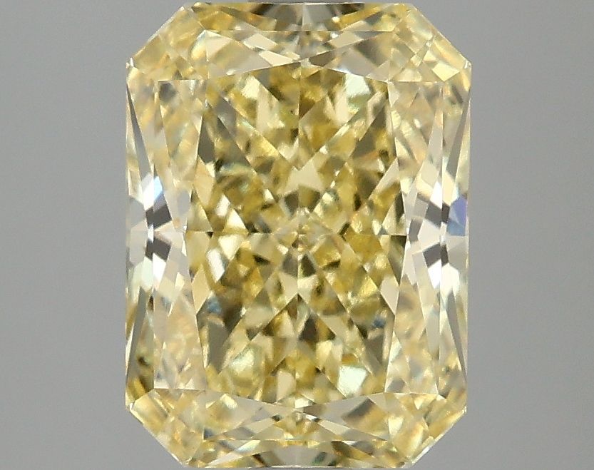Radiant Fancy Vivid Yellow Lab-grown Diamond 3.1ct VVS2 loose diamond