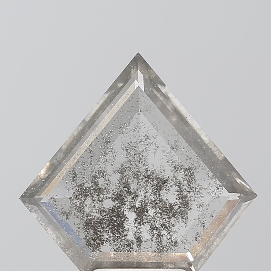 Triangular Salt And Pepper Lab-grown Diamond 3.32ct I2 loose diamond