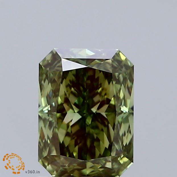 Radiant Fancy Vivid Green Lab-grown Diamond 1.55ct VS1 loose diamond